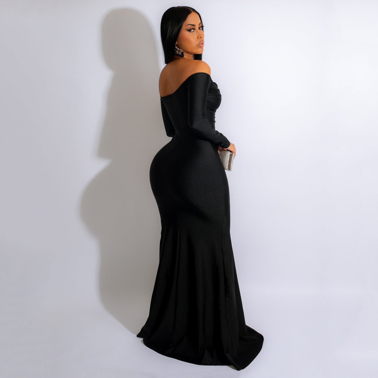 Robe Longue en Soie pour Femme