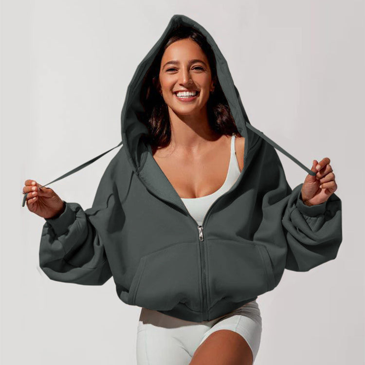 Women's Hooded Sports Tracksuit, Casual Style