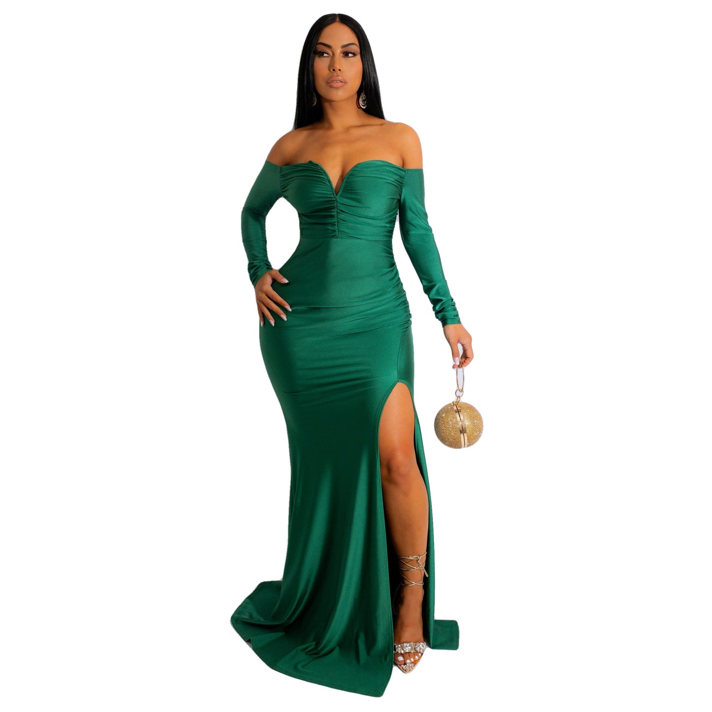 Robe Longue en Soie pour Femme