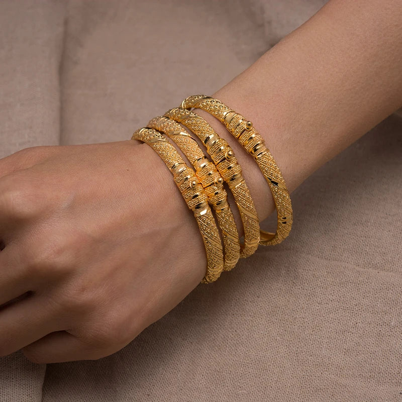 Gold Plated Bracelets Dubai Jewelry - Elegant and Noble