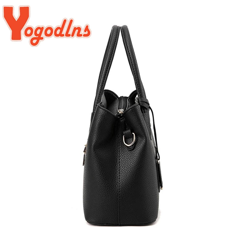 Luxury leather handbag for women