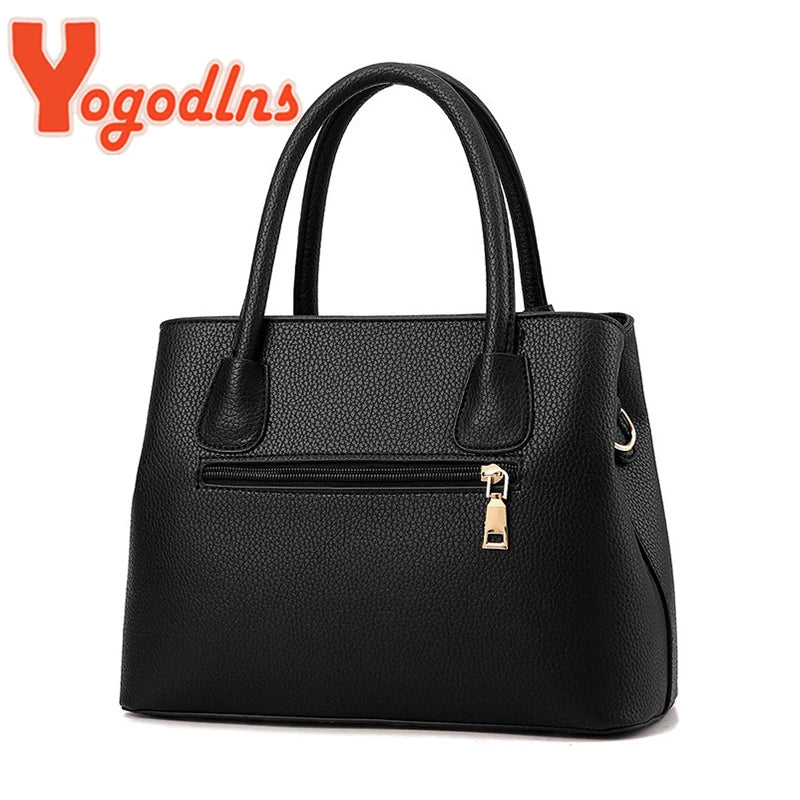 Luxury leather handbag for women