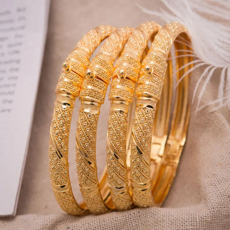 Gold Plated Bracelets Dubai Jewelry - Elegant and Noble