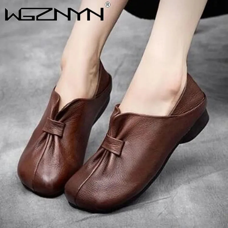 Comfortable Genuine Leather Shoes for Women 2023