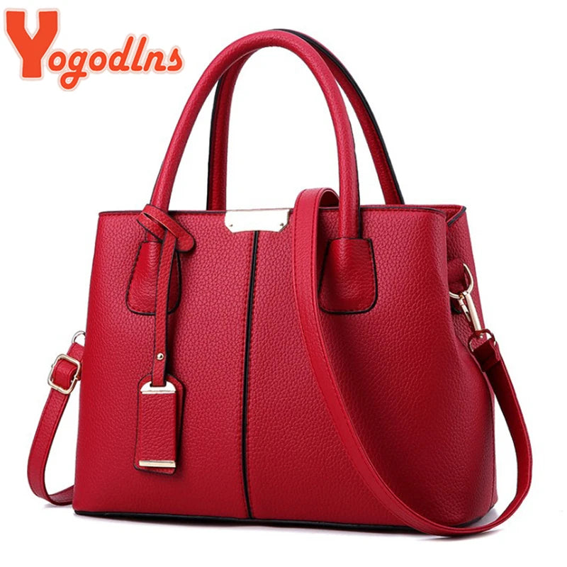 Luxury leather handbag for women