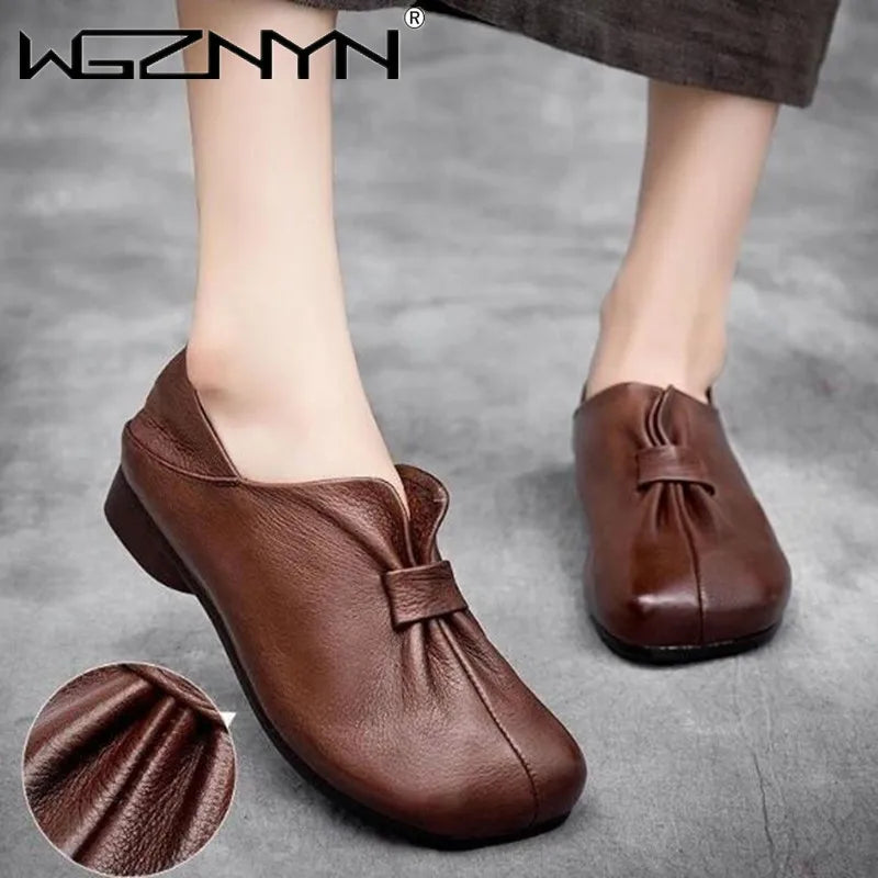 Comfortable Genuine Leather Shoes for Women 2023