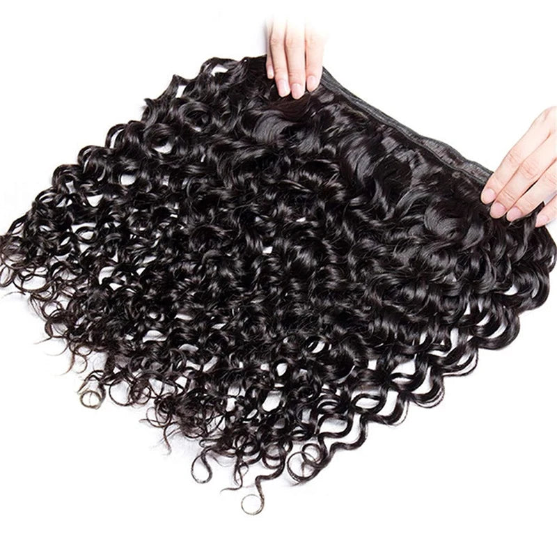 Water Wave Curly Hair Bundles 100% Human Hair