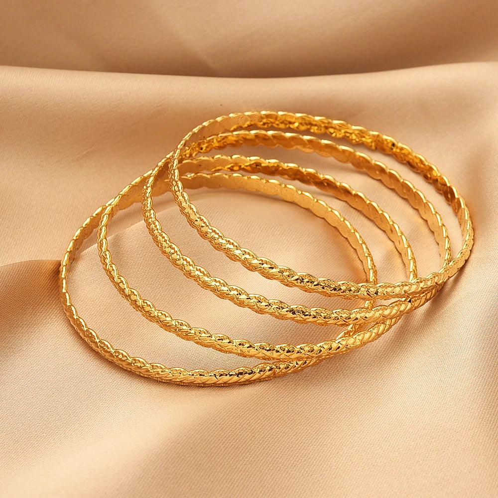 24k Gold Plated African Bracelets - Wedding &amp; Special Occasions