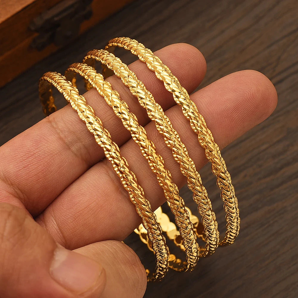 24k Gold Plated African Bracelets - Wedding &amp; Special Occasions