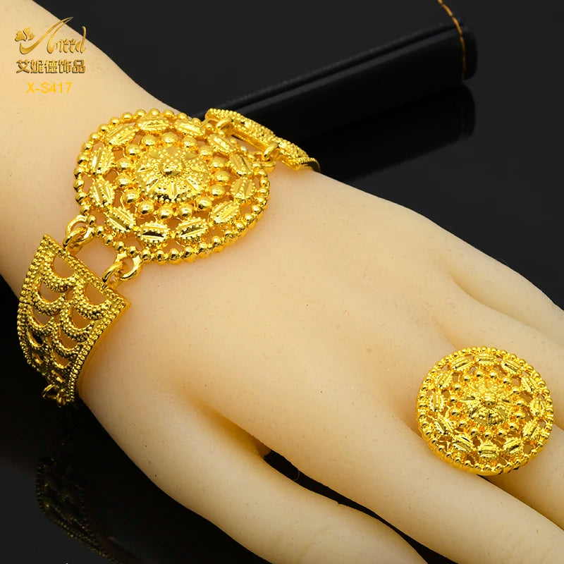 ANIID 24K Gold Luxury Jewelry Set for Women