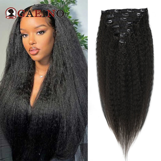 Extensions de cheveux naturels noirs 1B