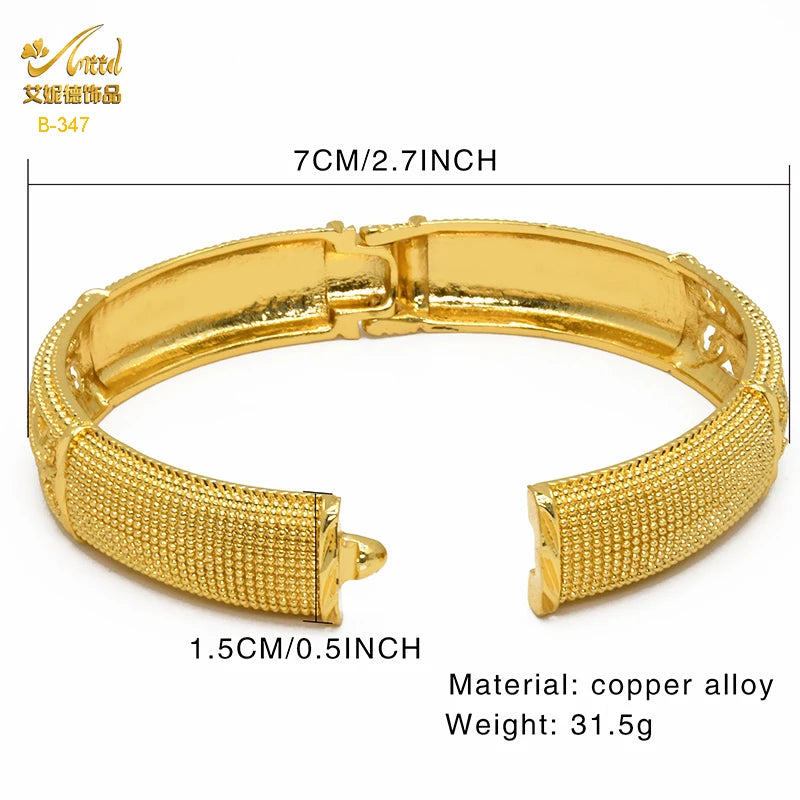 Luxury Dubai 24K Gold Bracelets - Noble and Delicate