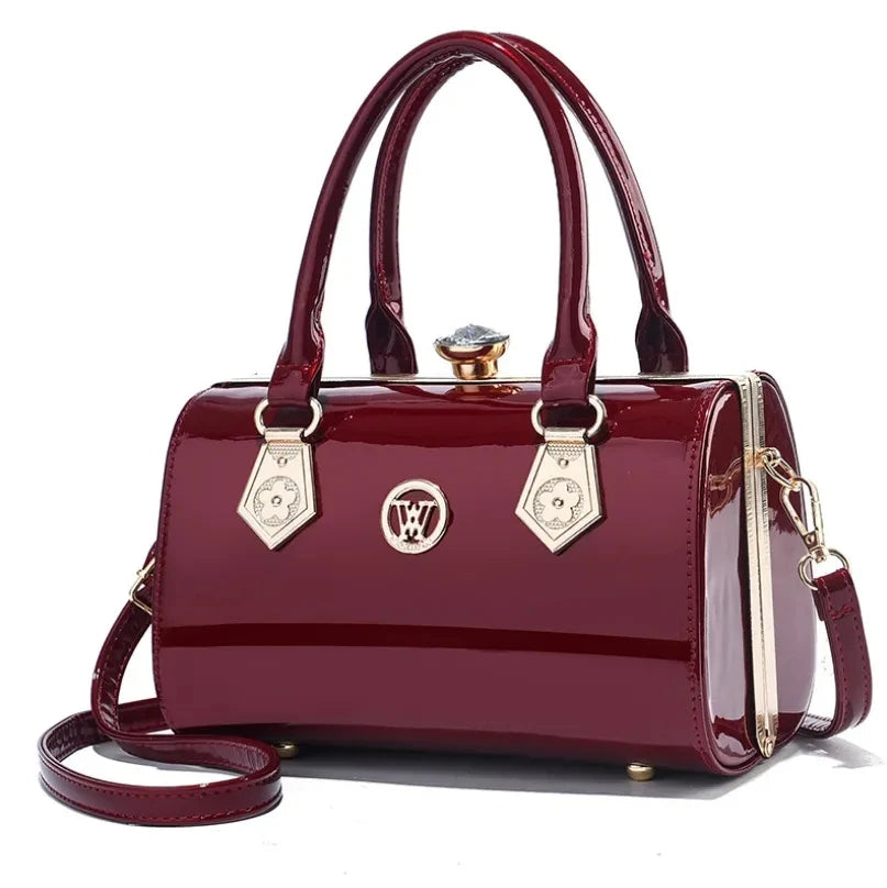 2023 Luxury Patent Leather European Brand Handbag