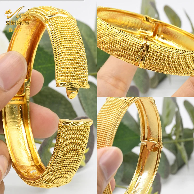 Luxury Dubai 24K Gold Bracelets - Noble and Delicate