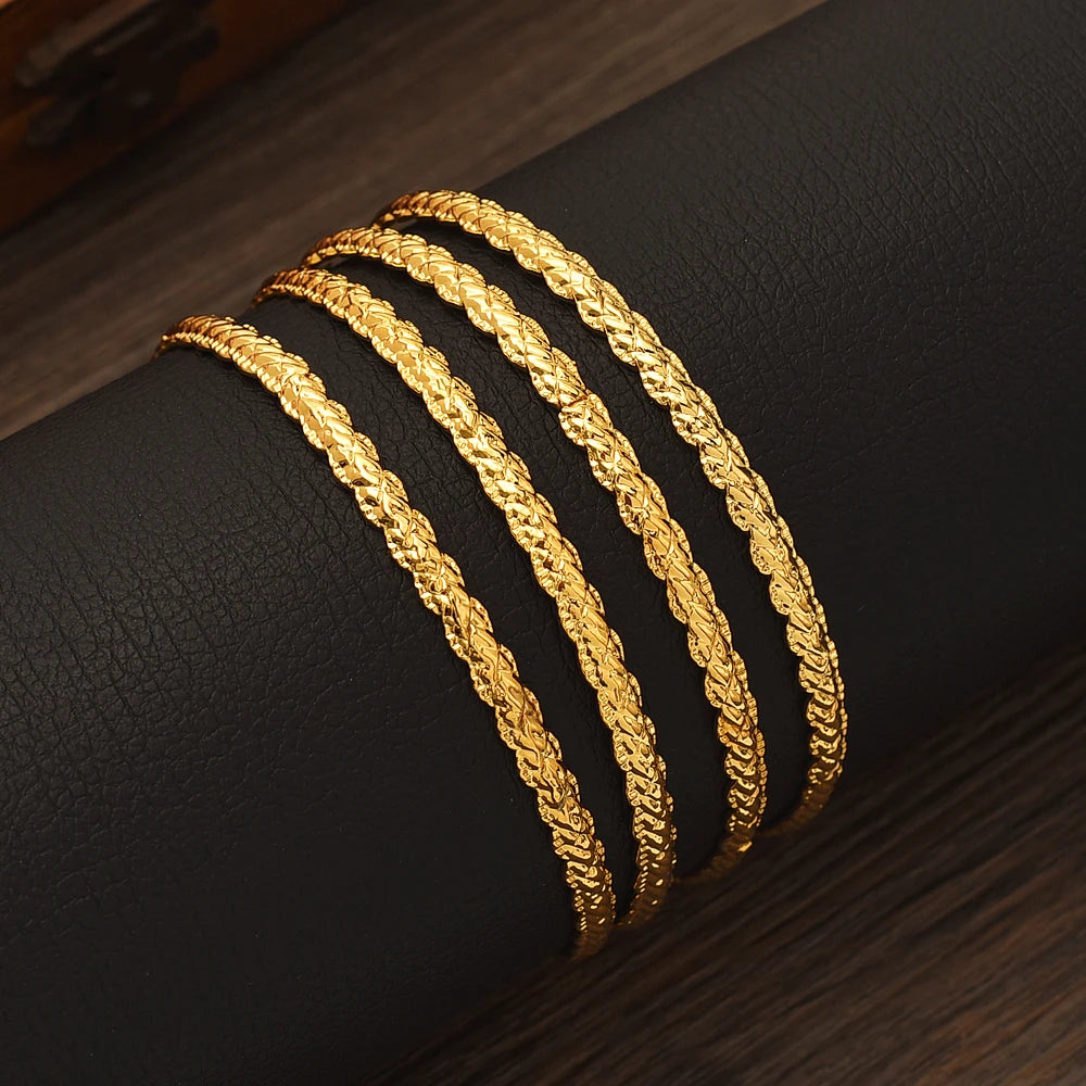 24k Gold Plated African Bracelets - Wedding &amp; Special Occasions