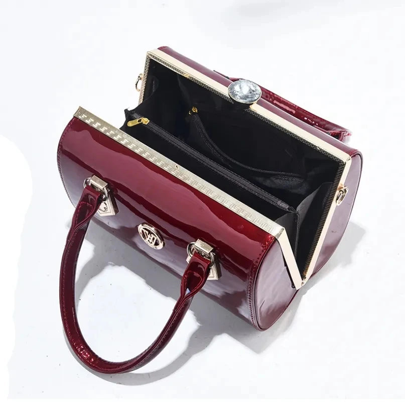 2023 Luxury Patent Leather European Brand Handbag