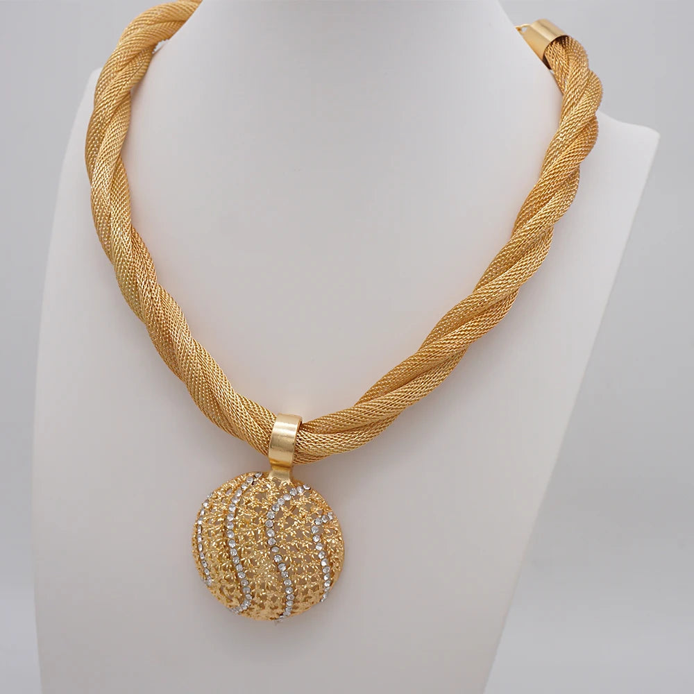 Luxury Jewelry Set - Gold Color for Wedding and Special Occasions