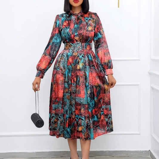 Elegant African Midi Dress - Summer 2022