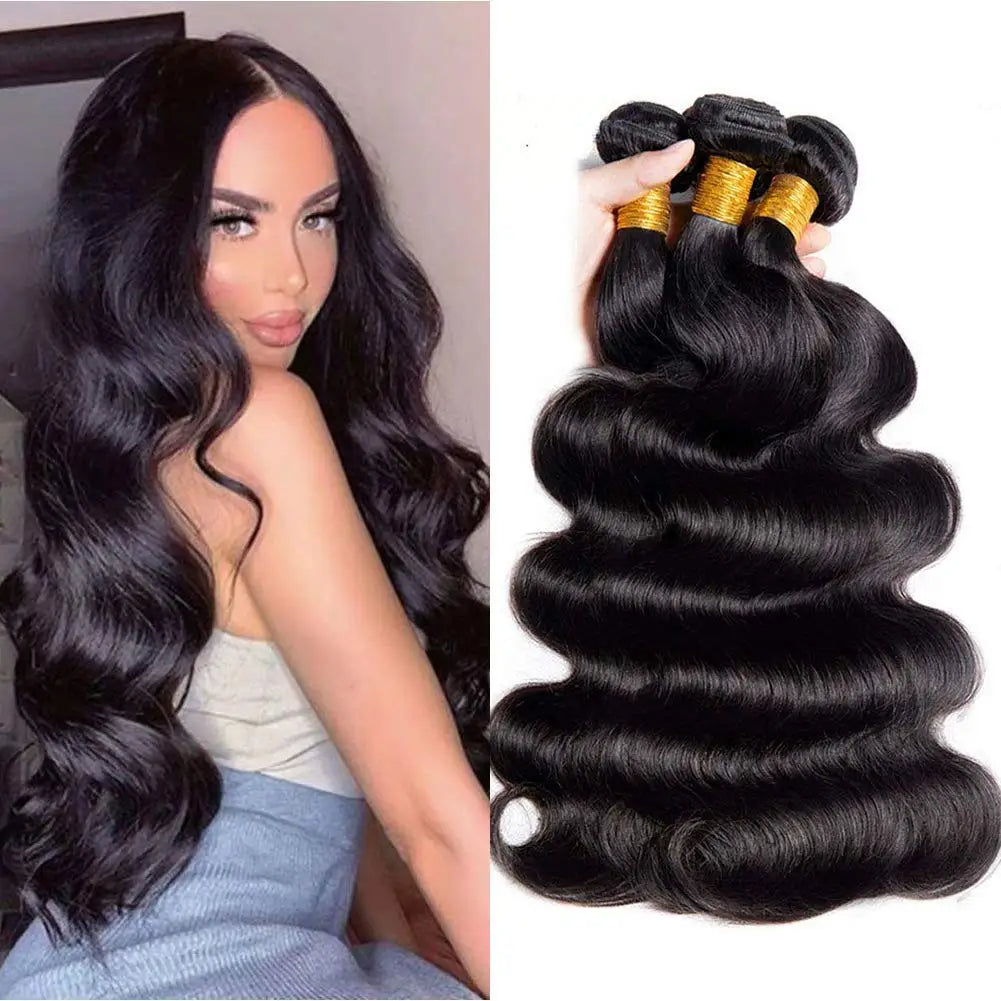 12A Brazilian Curly Hair Bundles - Natural Wavy - 4 Packs