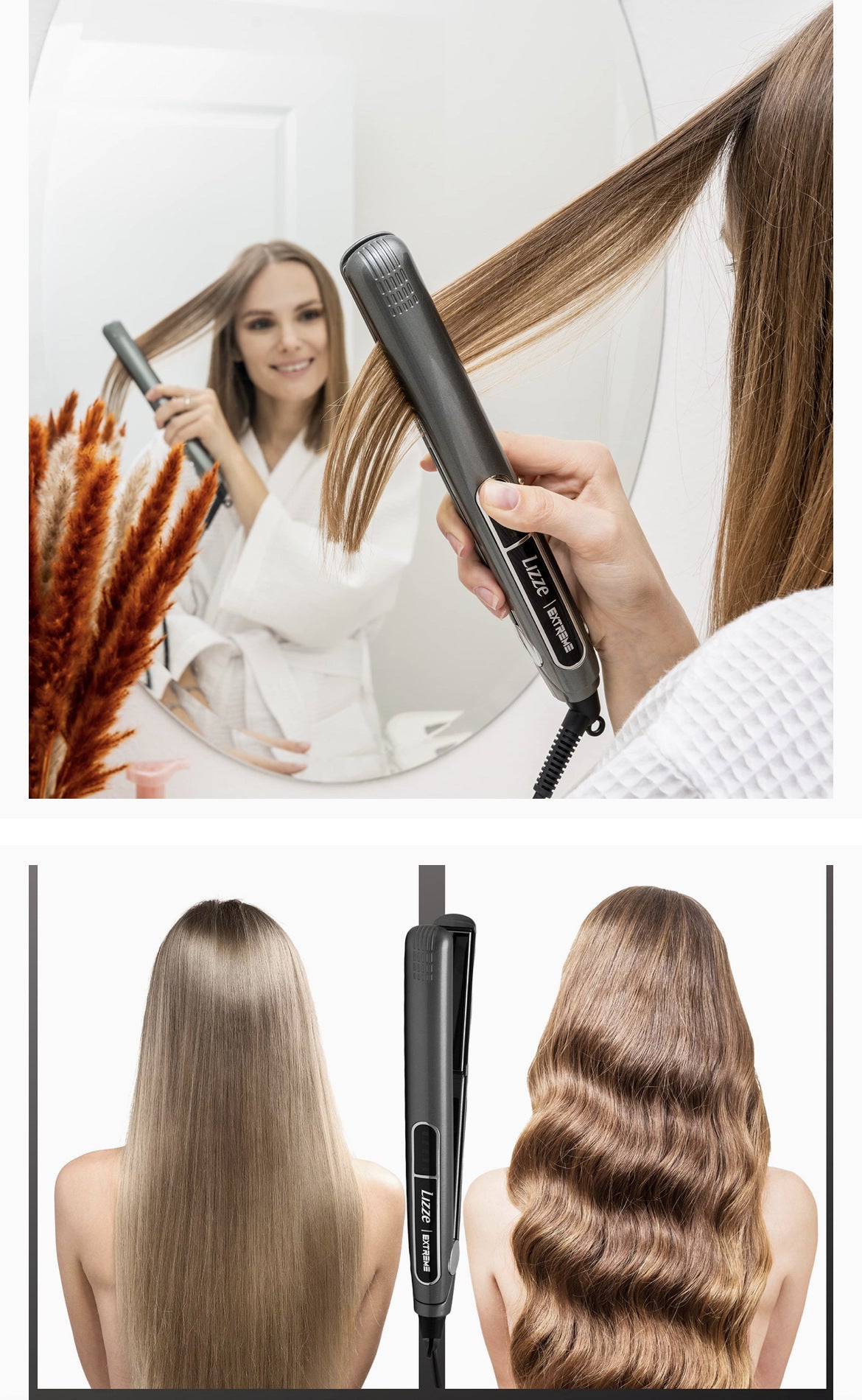 2-in-1 Professional Hair Straightener