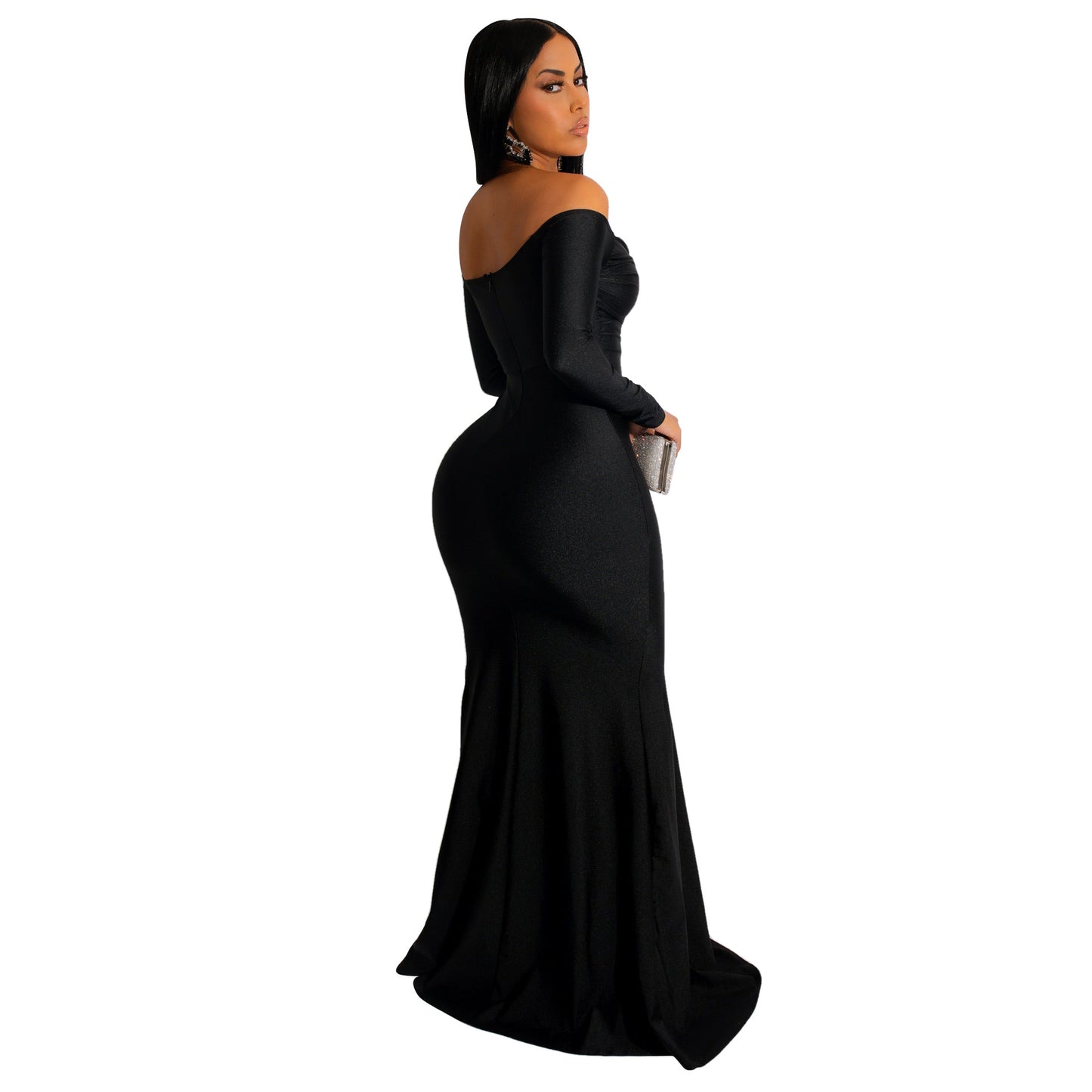 Robe Longue en Soie pour Femme