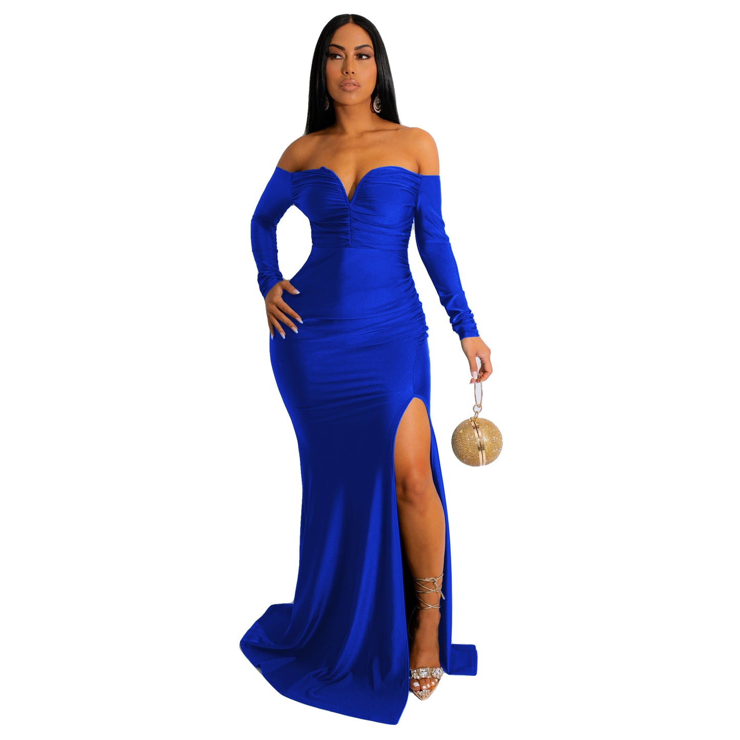 Robe Longue en Soie pour Femme